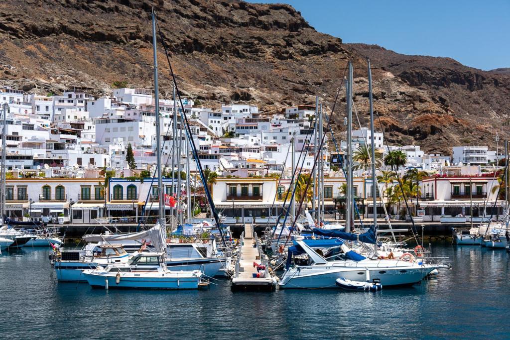 Apartamentos Las Palmeras Puerto De Mogan Exteriör bild