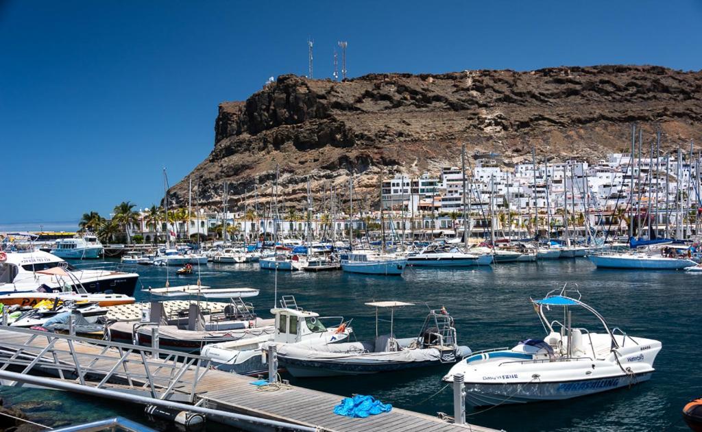 Apartamentos Las Palmeras Puerto De Mogan Exteriör bild